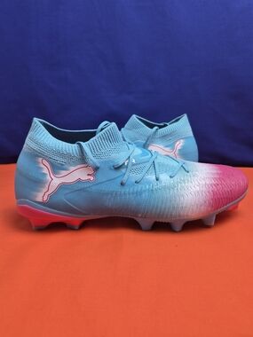 PUMA Future 108759-01 Lightweight Soccer Cleats Blue Pink Ombré